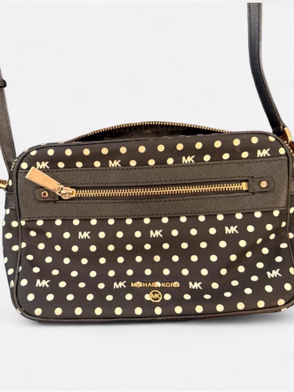 Michael Kors Black & white Polka Dot Crossbody Bag